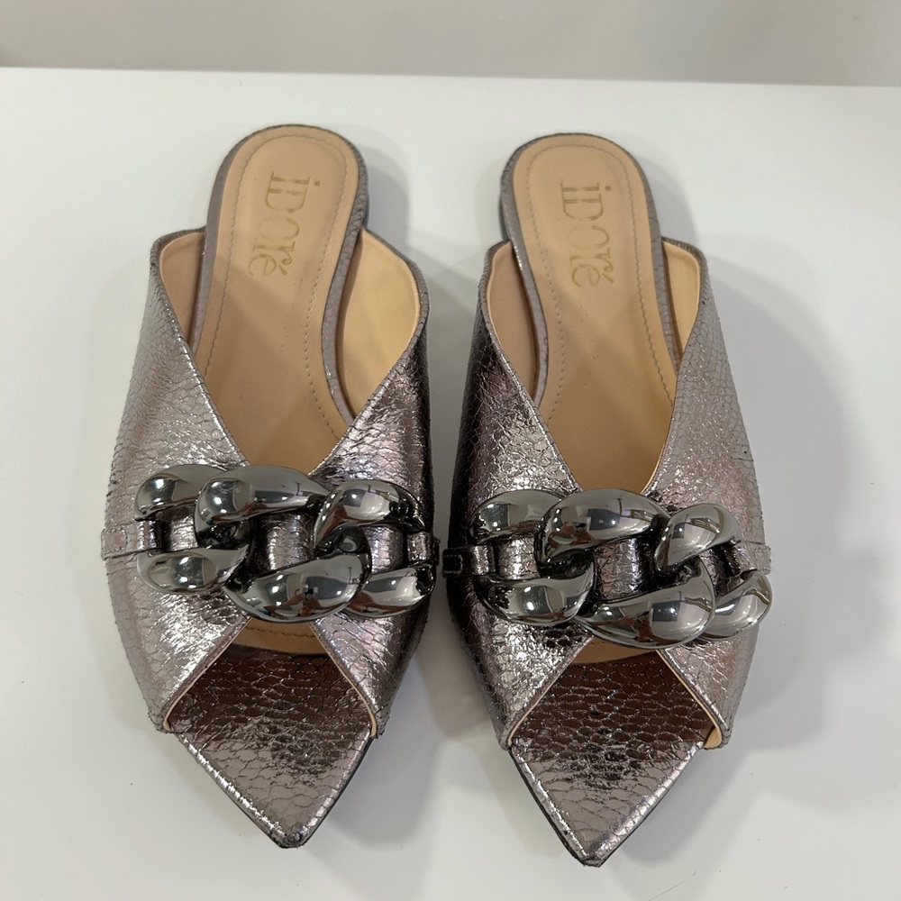 Silver Metallic Sandals